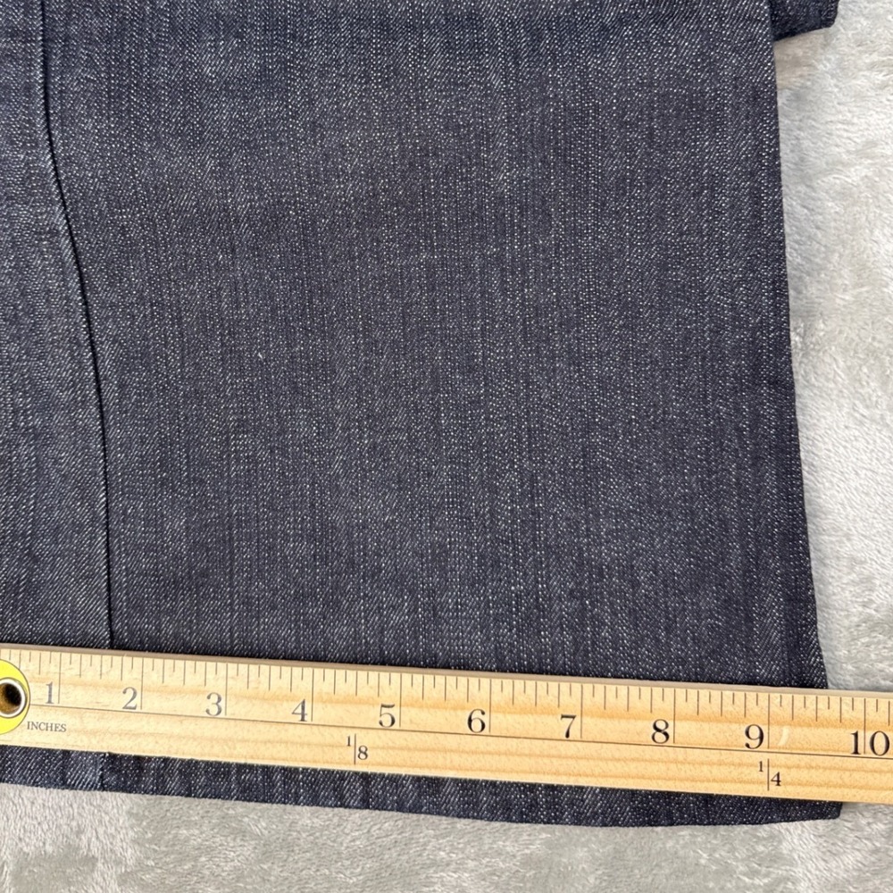 Guess Jeans Dorothy Bootcut Dark Wash Denim Low Rise Blue Black Size 34 - Picture 5 of 8